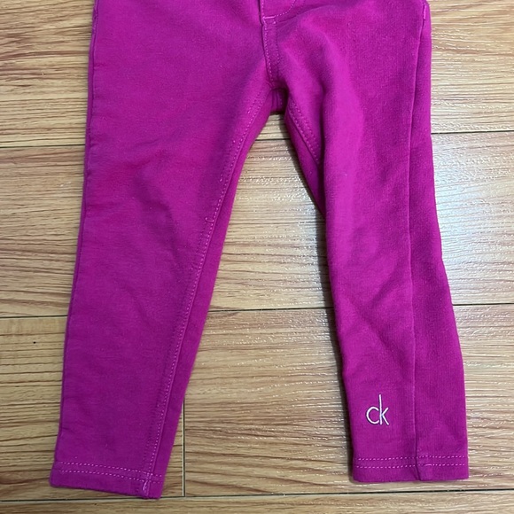 Kids Pink Calvin Klein Pants - Picture 2 of 5